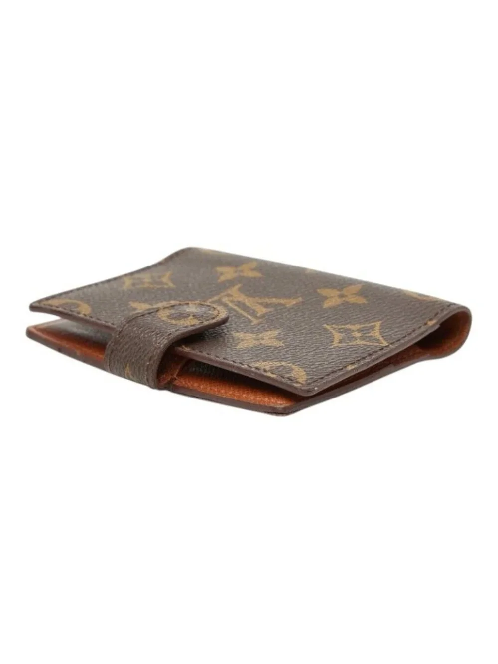 Louis Vuitton Monogram Agenda Mini Notebook Cover Brown Leather